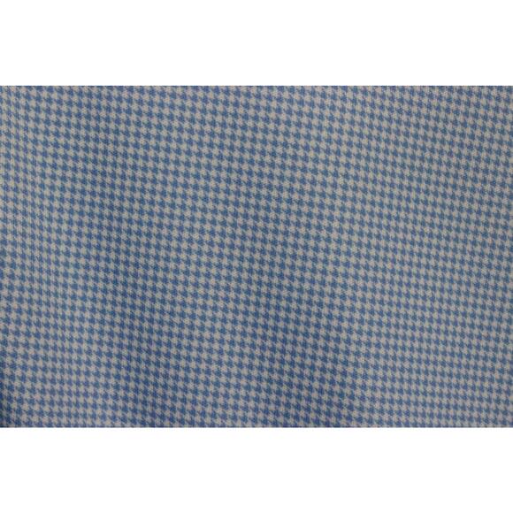 Collars & Co Shirt Mens 3XL Relaxed Polo Houndstooth Dress Collar Blue Casual - Picture 3 of 6
